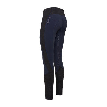 Leggings de equitación Euro-Star Breez FullGrip Azúl marino / azúl marino