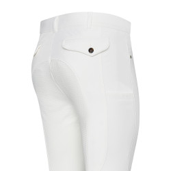Pantalón de montar hombre Euro-Star Camillo FullGrip Blanco