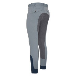 Pantalón de montar hombre Euro-Star Camillo FullGrip Titanio Gris