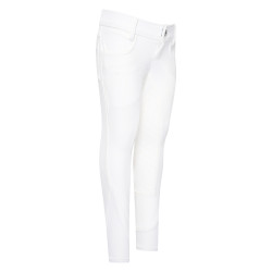 Pantalón de montar niño Euro-Star Evita FullGrip Blanco