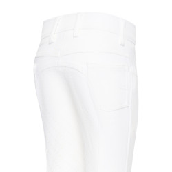 Pantalón de montar niño Euro-Star Evita FullGrip Blanco