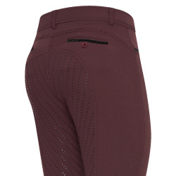 Pantalón de montar Euro-Star Carice FullGrip Baya oscura Rojo