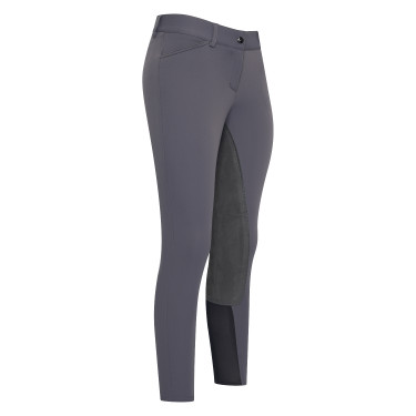 Euro-Star Arista Fashion Diamond Full Breeches Castaño oscuro Gris