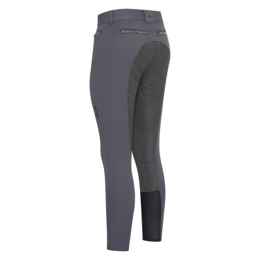 Euro-Star Arista Fashion Diamond Full Breeches Castaño oscuro Gris