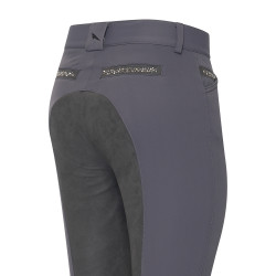 Euro-Star Arista Fashion Diamond Full Breeches Castaño oscuro Gris