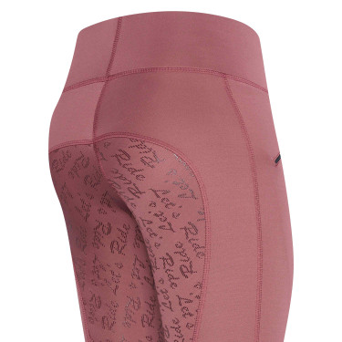 Euro-Star Dietse Winter FullGrip Leggings de equitación para niños Mejillas rojas Rojo