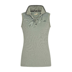 Polo Euro-Star Carmella sin mangas Castor gris Verde