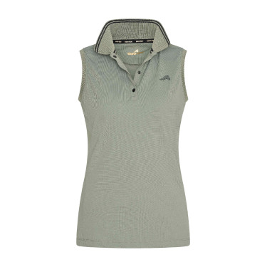 Polo Euro-Star Carmella sin mangas Castor gris Verde