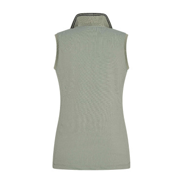 Polo Euro-Star Carmella sin mangas Castor gris Verde