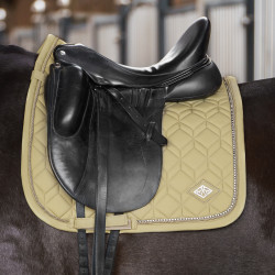 Almohadilla de montar HV Polo Classic DR Verde hierba tierna Amarillo