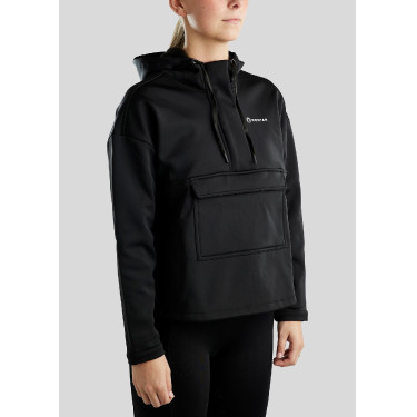 Anorak Montar con cremallera de un cuarto, bolsillo y capucha para mujer