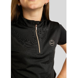 Polo de montar Everly para niño de manga corta en rosa dorado Polo de montar Everly para niño de manga corta en rosa dorado