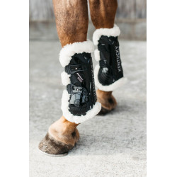 Gueteras Bamboo Elástico borrego vegano Kentucky Negro