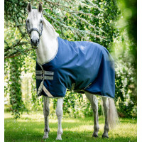 Manta Horseware Amigo Bravo 12 50g Turnout Marino / gris titanio / plata