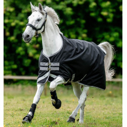 Horseware Amigo® Bravo 12 Original 250g 1200D Manta Negro / gris titanio / plata