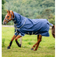Cobertura Horseware Amigo 1200D Plus Turnout Bundle 50g 100g y 200g Marino / gris titanio / plata Azul marino