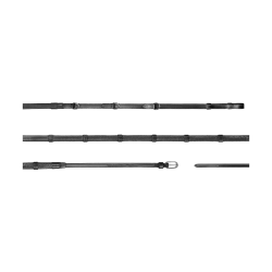 Riendas Howlett Dy'on 3 "D" Goma 1/2'' con 7 topes