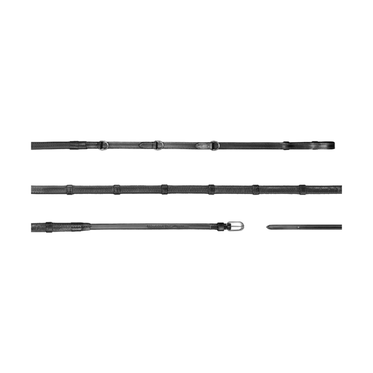 Riendas Howlett Dy'on 3 "D" Goma 1/2'' con 7 topes