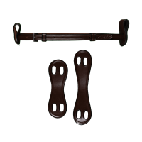 Barboquejo Dy'on 1/2" Con 2 Correas Desmontables Castaño Marrón