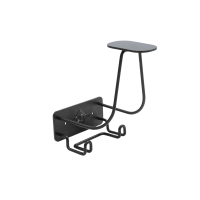 Soporte para Casco con Gancho de Acero Grooming Deluxe by Kentucky Negro Soporte para Casco con Gancho de Acero Grooming Deluxe by Kentucky Negro