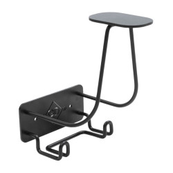 Soporte para Casco con Gancho de Acero Grooming Deluxe by Kentucky Negro Soporte para Casco con Gancho de Acero Grooming Deluxe by Kentucky Negro