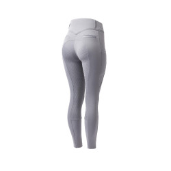 Pantalón térmico con asiento completo Mira para mujer Horze Aleación Gris