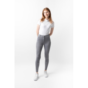 Pantalón térmico con asiento completo Mira para mujer Horze Aleación Gris
