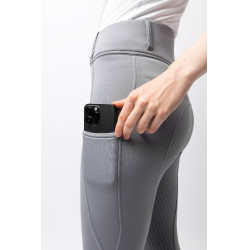 Pantalón térmico con asiento completo Mira para mujer Horze Aleación Gris