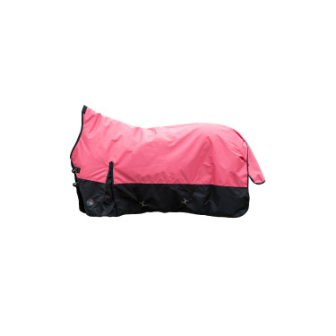 Manta highneck HKM Norwich 600D 100g Coral / negro Rojo