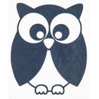 Motivo termoadhesivo búho HKM Azul marino ps film