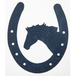 Parche termoadhesivo herradura y caballo HKM Parche termoadhesivo herradura y caballo HKM