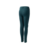 Leggings térmicos para niños Horze Dea con agarre completo Verde agua oscuro