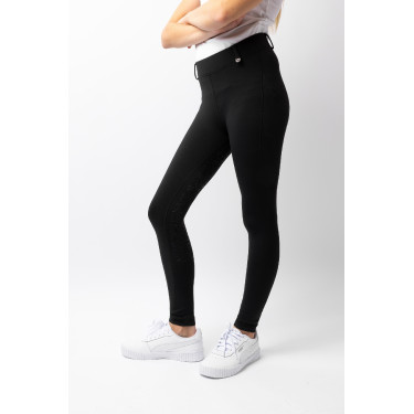 Leggings térmicos para niños Horze Dea con agarre completo Negro caviar Leggings térmicos para niños Horze Dea con agarre completo Negro caviar