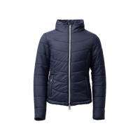 Chaqueta de equitación acolchada para niños Horze Astrid Azul polar
