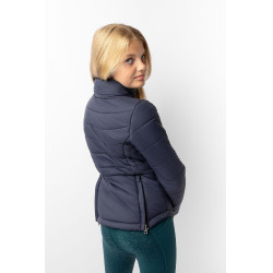 Chaqueta de equitación acolchada para niños Horze Astrid Azul polar Azul marino Chaqueta de equitación acolchada para niños Horze Astrid Azul polar Azul marino