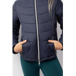 Chaqueta de equitación acolchada para niños Horze Astrid Azul polar Azul marino Chaqueta de equitación acolchada para niños Horze Astrid Azul polar Azul marino