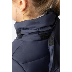 Chaqueta de equitación acolchada para niños Horze Astrid Azul polar Azul marino Chaqueta de equitación acolchada para niños Horze Astrid Azul polar Azul marino
