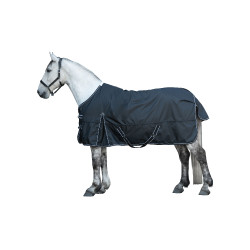 Manta de cuadra Premium HKM 1680D 200g forro liso Negro