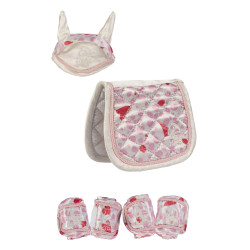 Diseño del conjunto Cuddle Pony HKM Blanco roto / rosa