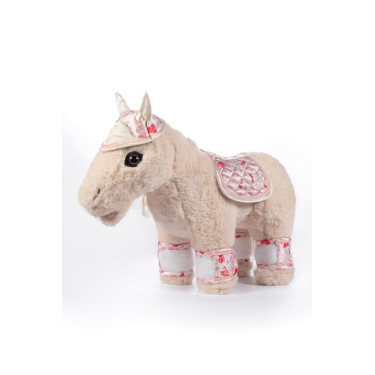Diseño del conjunto Cuddle Pony HKM Blanco roto / rosa