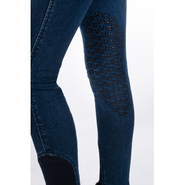 Pantalón infantil Aymee Denim con rodilleras de silicona HKM Pantalón infantil Aymee Denim con rodilleras de silicona HKM