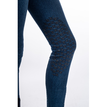 Pantalón infantil Aymee Denim con rodilleras de silicona HKM Pantalón infantil Aymee Denim con rodilleras de silicona HKM