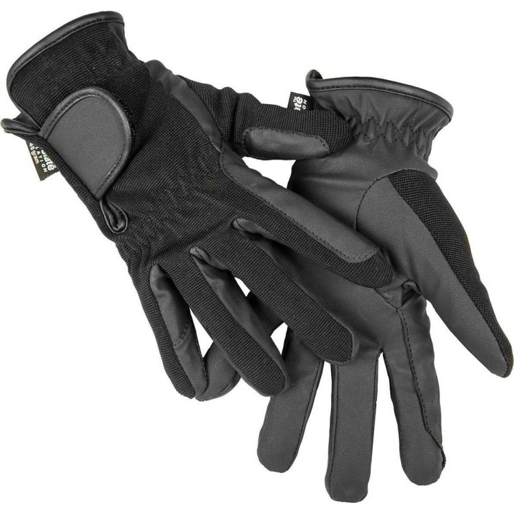 Guantes de invierno de cuero sintético HKM Guantes de invierno de cuero sintético HKM