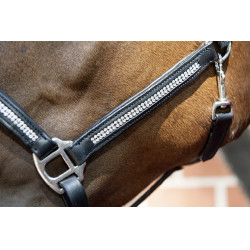 Cabezada de cuero Diamond HKM Cabezada de cuero Diamond HKM