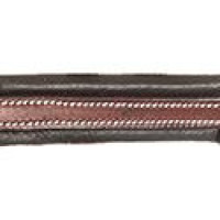 Cabezada de cuero HKM Soft Castaño Marrón