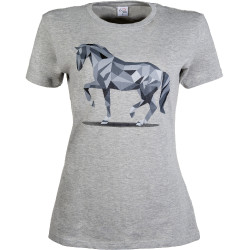 Camiseta Gráfica Caballo HKM Gris claro / mezcla