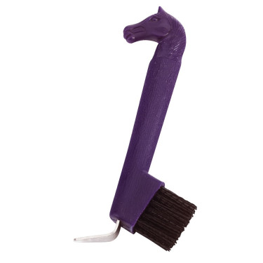 Limpia cascos con cepillo, cabeza de caballo Limpia cascos con cepillo, cabeza de caballo