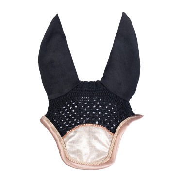 Capucha antimoscas Rosegold Glitter Style HKM Capucha antimoscas Rosegold Glitter Style HKM