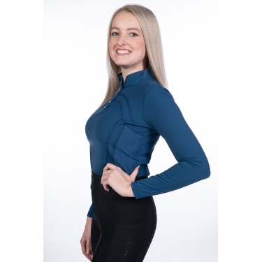 Polo de manga larga Port Royal HKM Azul oscuro Polo de manga larga Port Royal HKM Azul oscuro