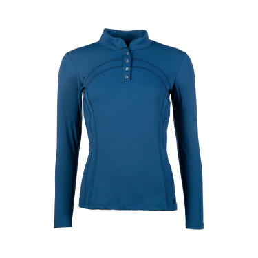 Polo de manga larga Port Royal HKM Azul oscuro Polo de manga larga Port Royal HKM Azul oscuro